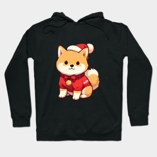 Cute Christmas Shiba Santa Hoodie